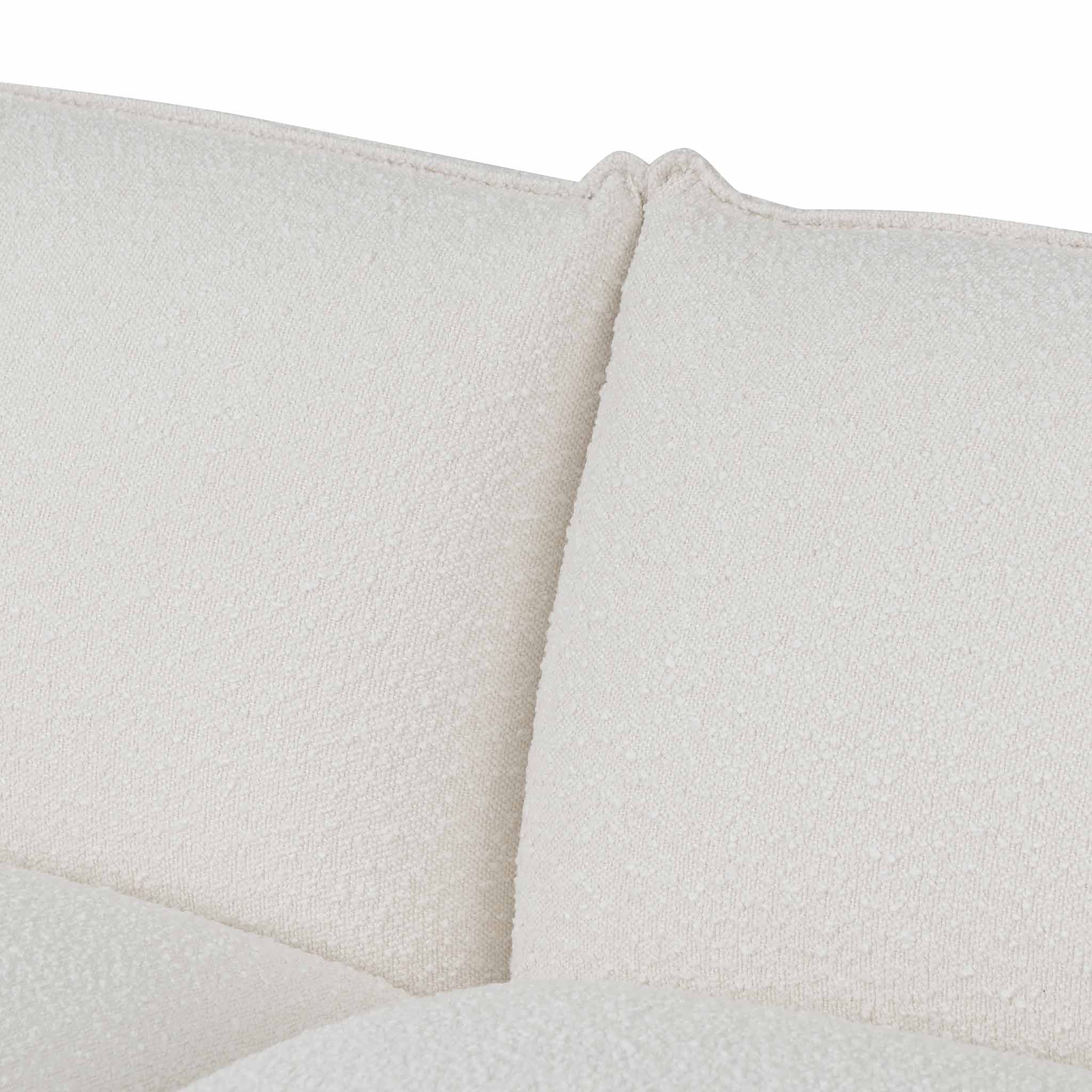 CLC8177-IG 3 Seater Sofa - White Wash Boucle - Image 5