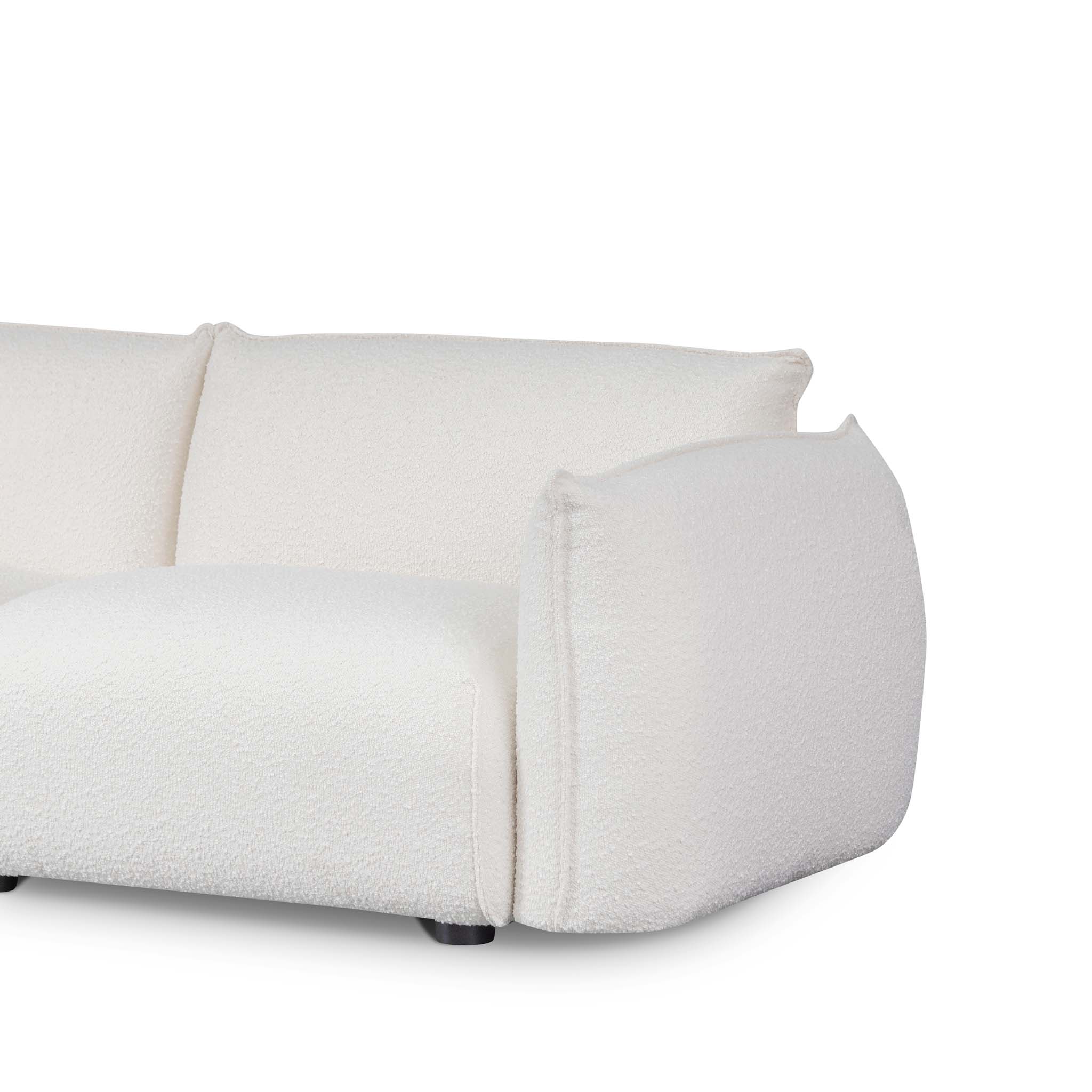 CLC8177-IG 3 Seater Sofa - White Wash Boucle - Image 7