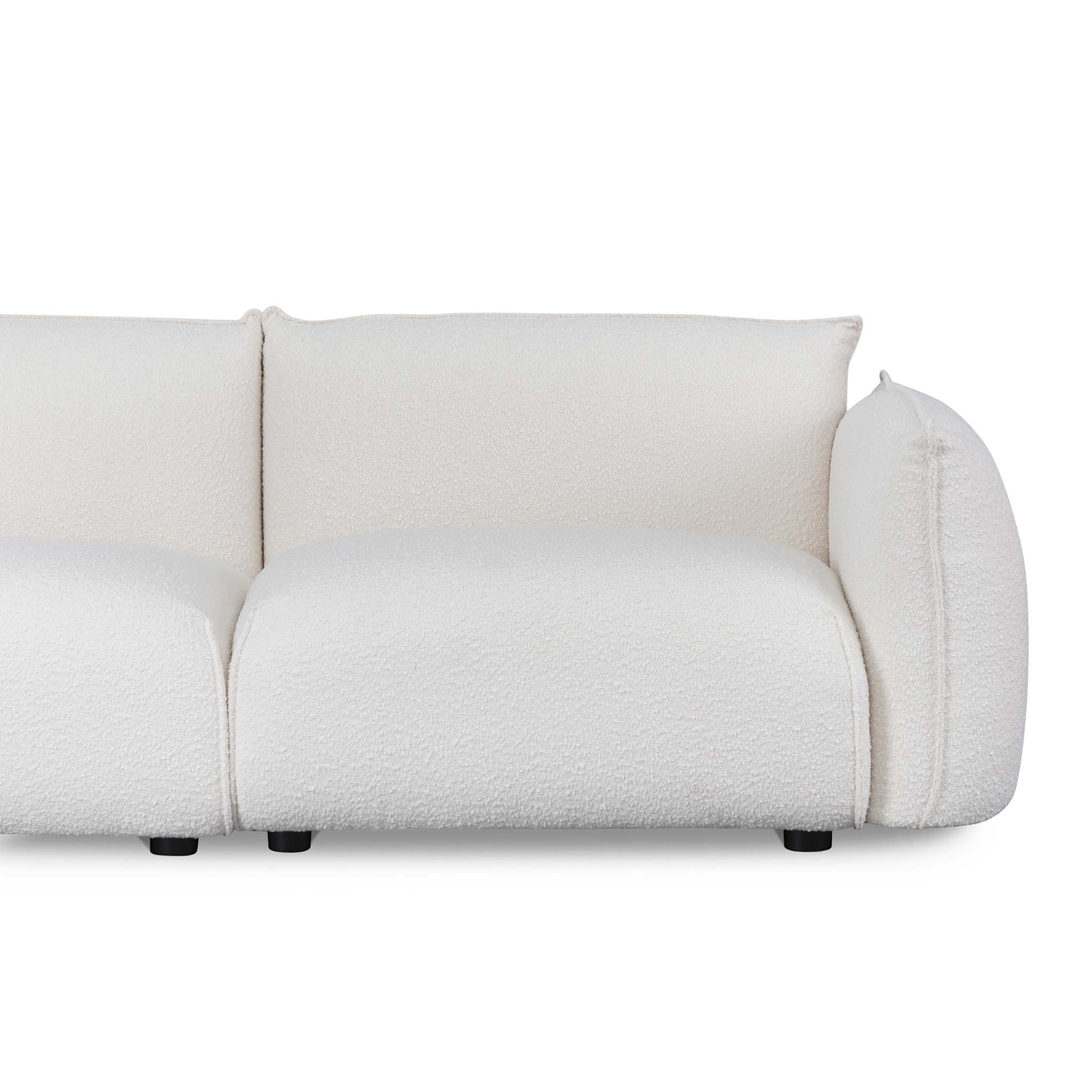 CLC8177-IG 3 Seater Sofa - White Wash Boucle - Image 8