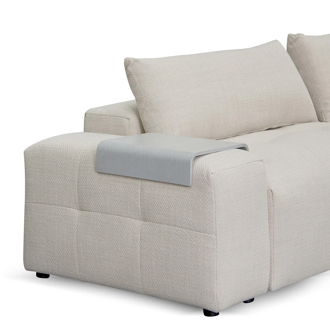 CLC8329-KSO Right Chaise Fabric Sofa - Taupe Beige - Image 11