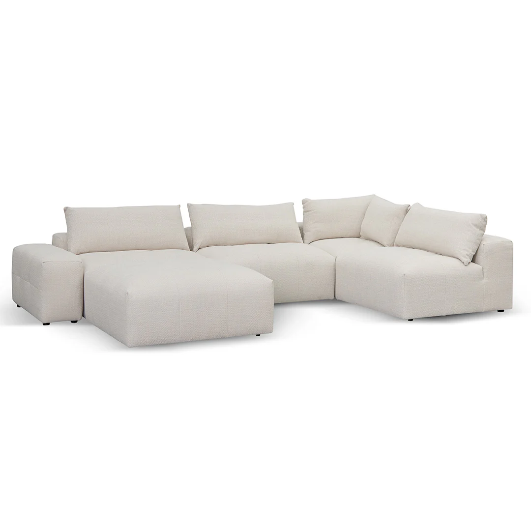 CLC8329-KSO Right Chaise Fabric Sofa - Taupe Beige - Image 3