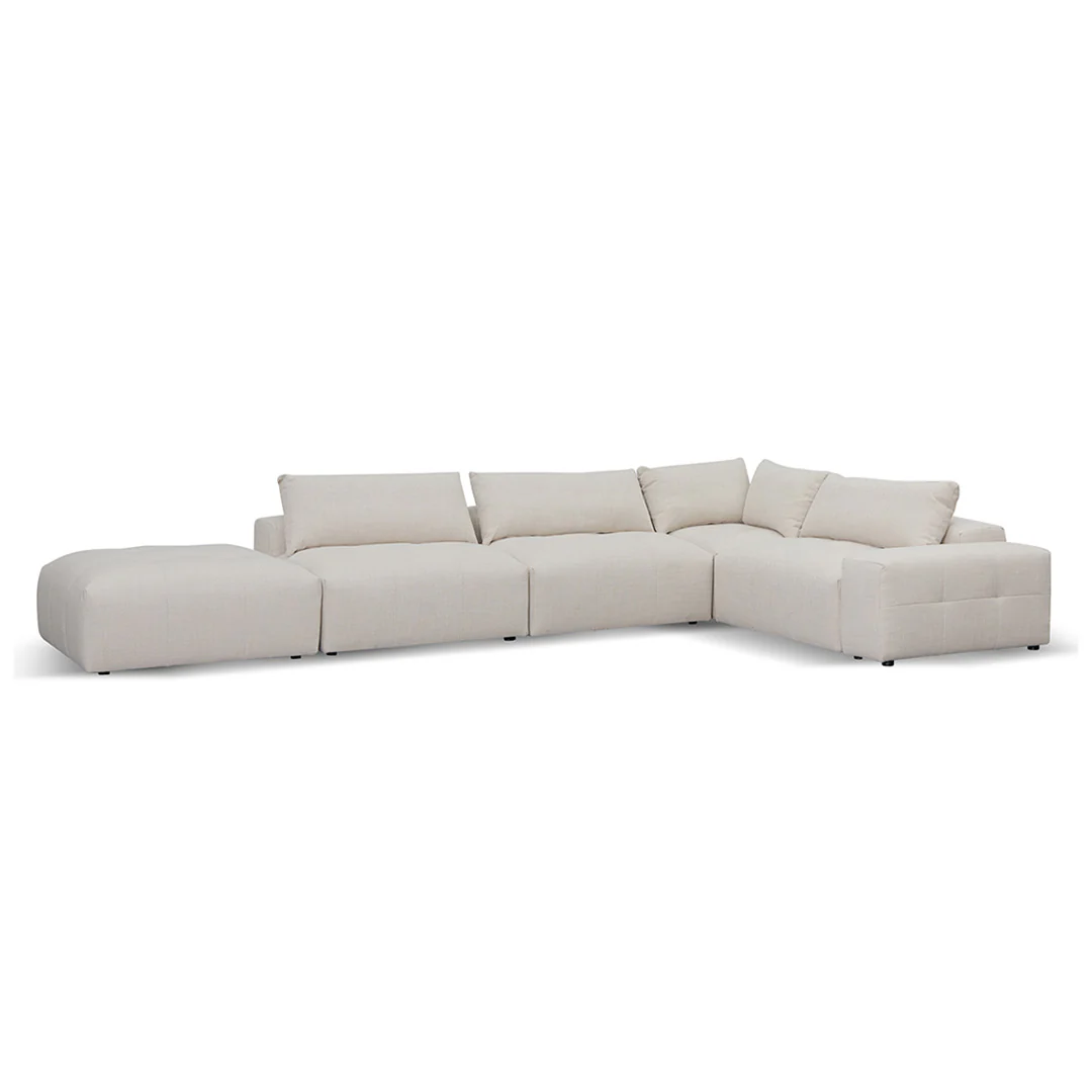 CLC8329-KSO Right Chaise Fabric Sofa - Taupe Beige - Image 5