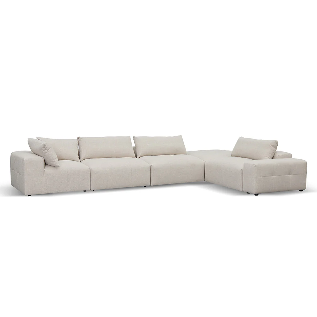 CLC8329-KSO Right Chaise Fabric Sofa - Taupe Beige - Image 6