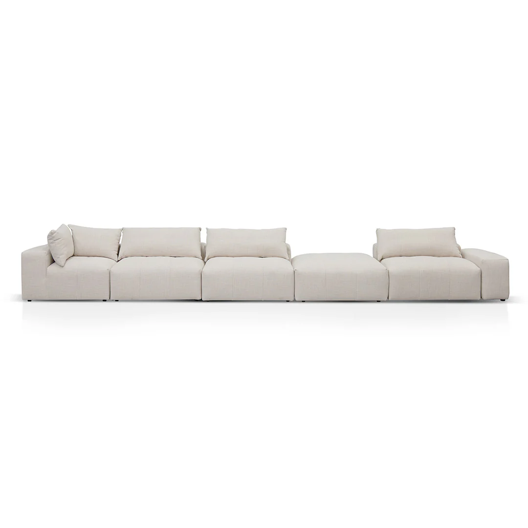 CLC8329-KSO Right Chaise Fabric Sofa - Taupe Beige - Image 7