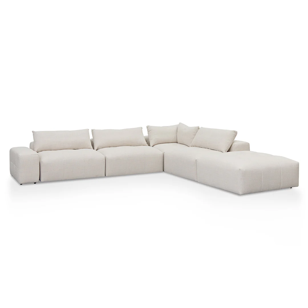 CLC8329-KSO Right Chaise Fabric Sofa - Taupe Beige - Image 9