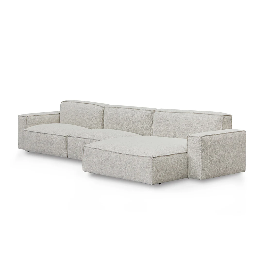 CLC8331-KSO Right Chaise Fabric Sofa - Fog Grey - Image 3