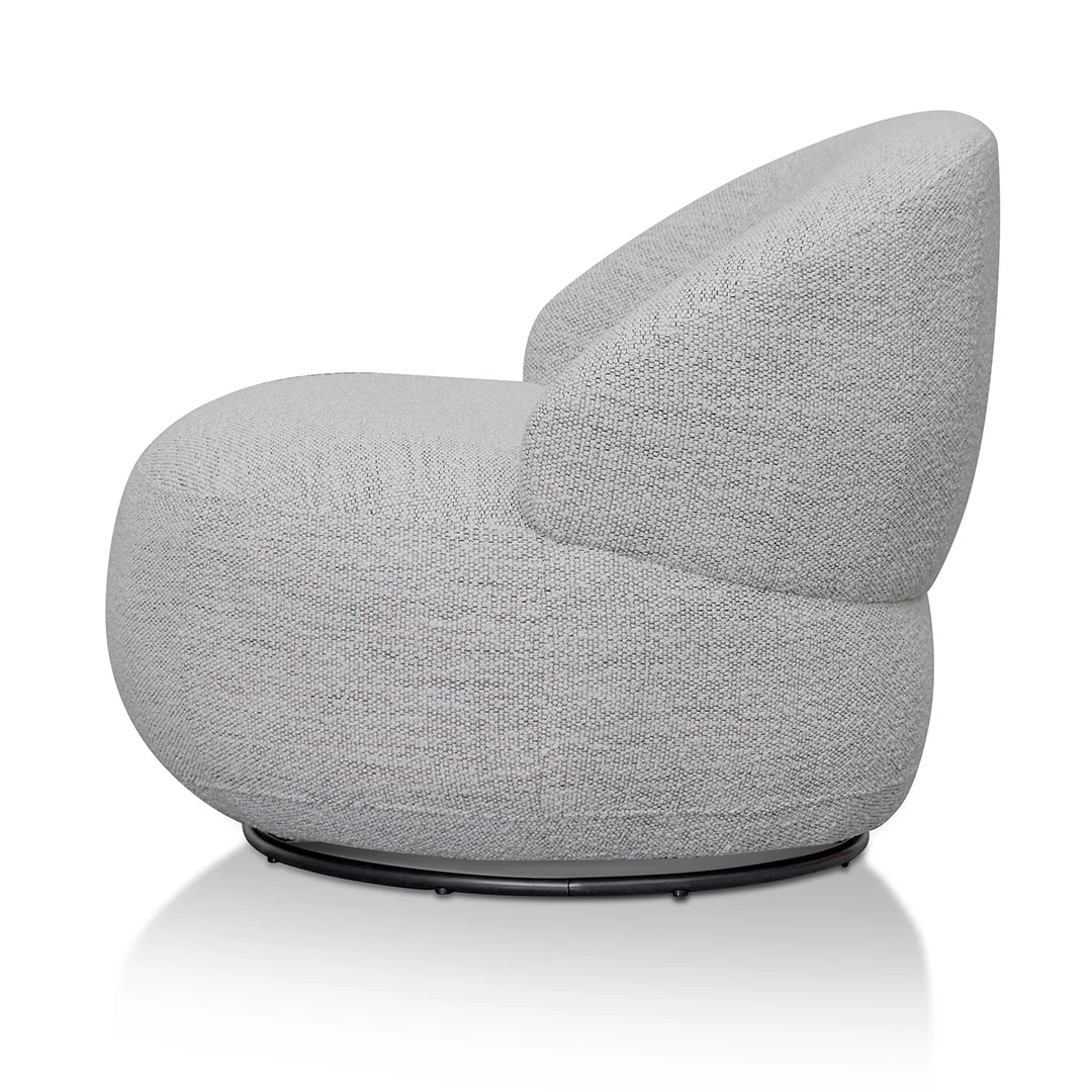 CLC8333-KSO Swivel Fabric Lounge Chair - Fog Grey - Image 3