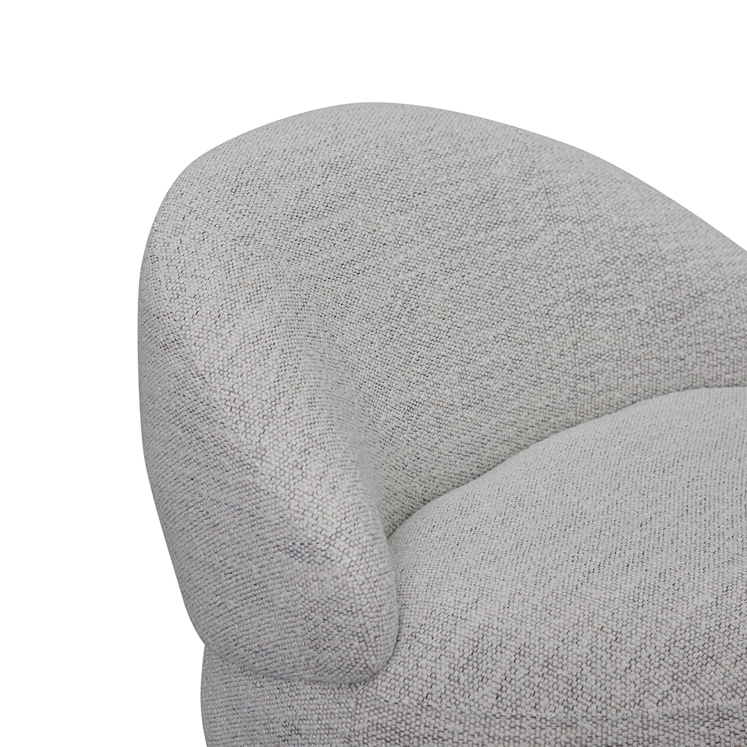 CLC8333-KSO Swivel Fabric Lounge Chair - Fog Grey - Image 5
