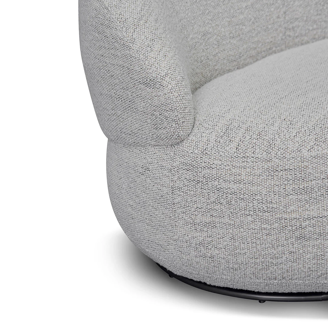 CLC8333-KSO Swivel Fabric Lounge Chair - Fog Grey - Image 6