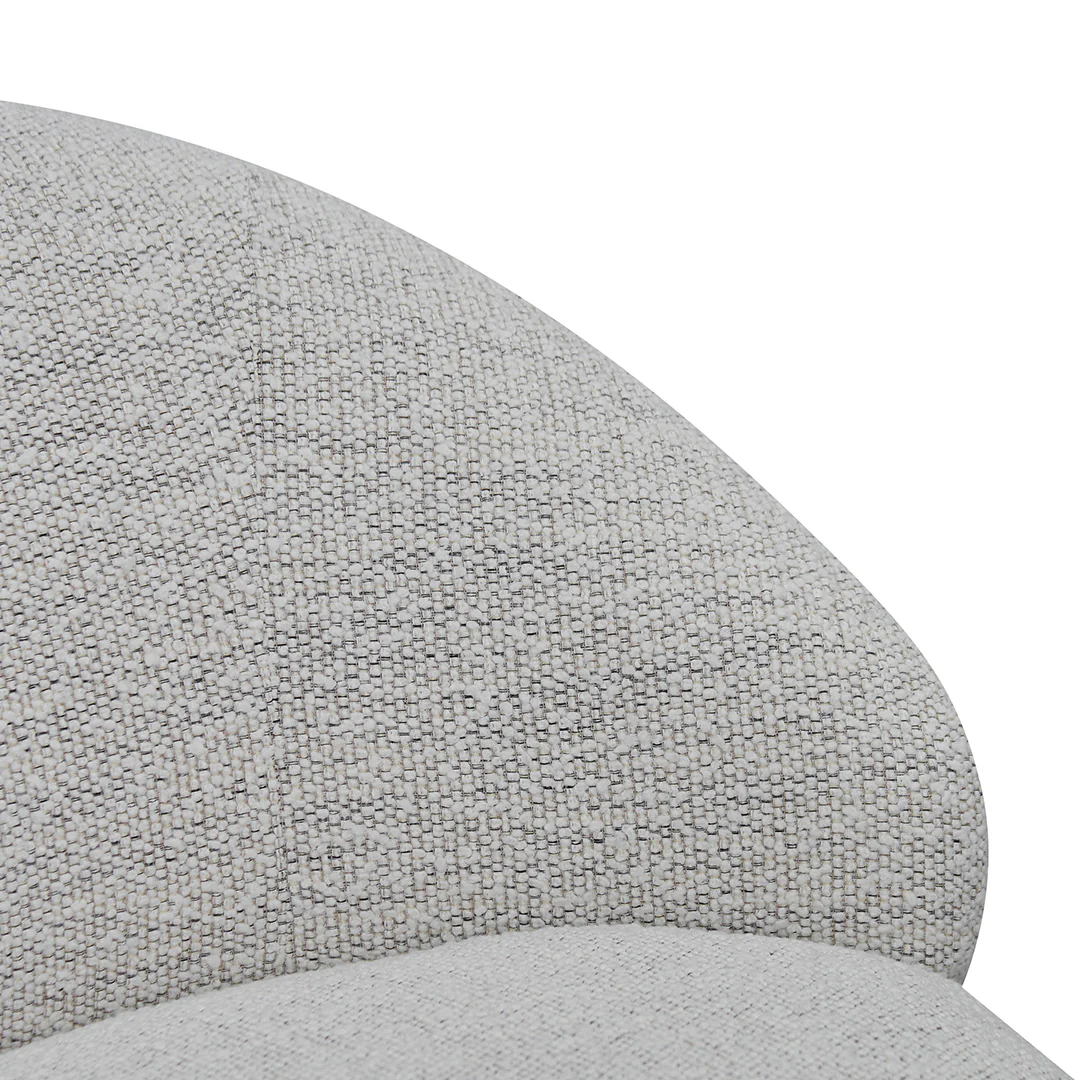 CLC8333-KSO Swivel Fabric Lounge Chair - Fog Grey - Image 7