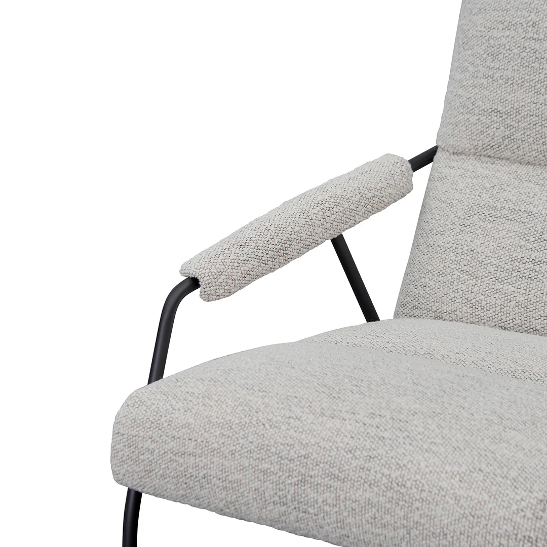 CLC8334-KSO Fabric Armchair - Fog Grey - Image 6