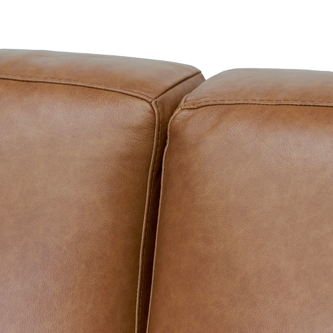 CLC8336-KSO 4 Seater Sofa - Caramel Brown Leather - Image 3