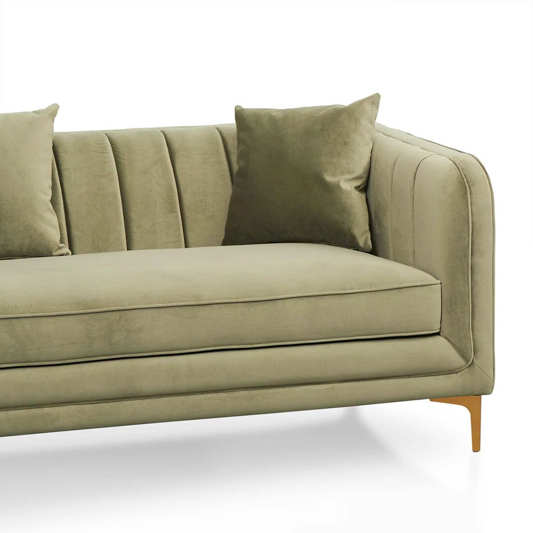 CLC8516-FS 3 Fabric Seater Sofa - Elegant Sage - Image 7