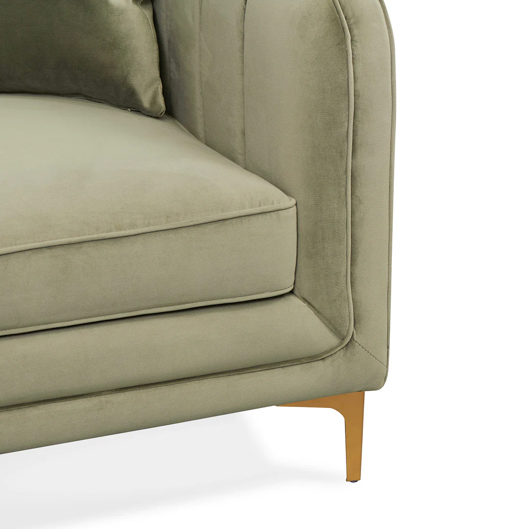 CLC8516-FS 3 Fabric Seater Sofa - Elegant Sage - Image 8