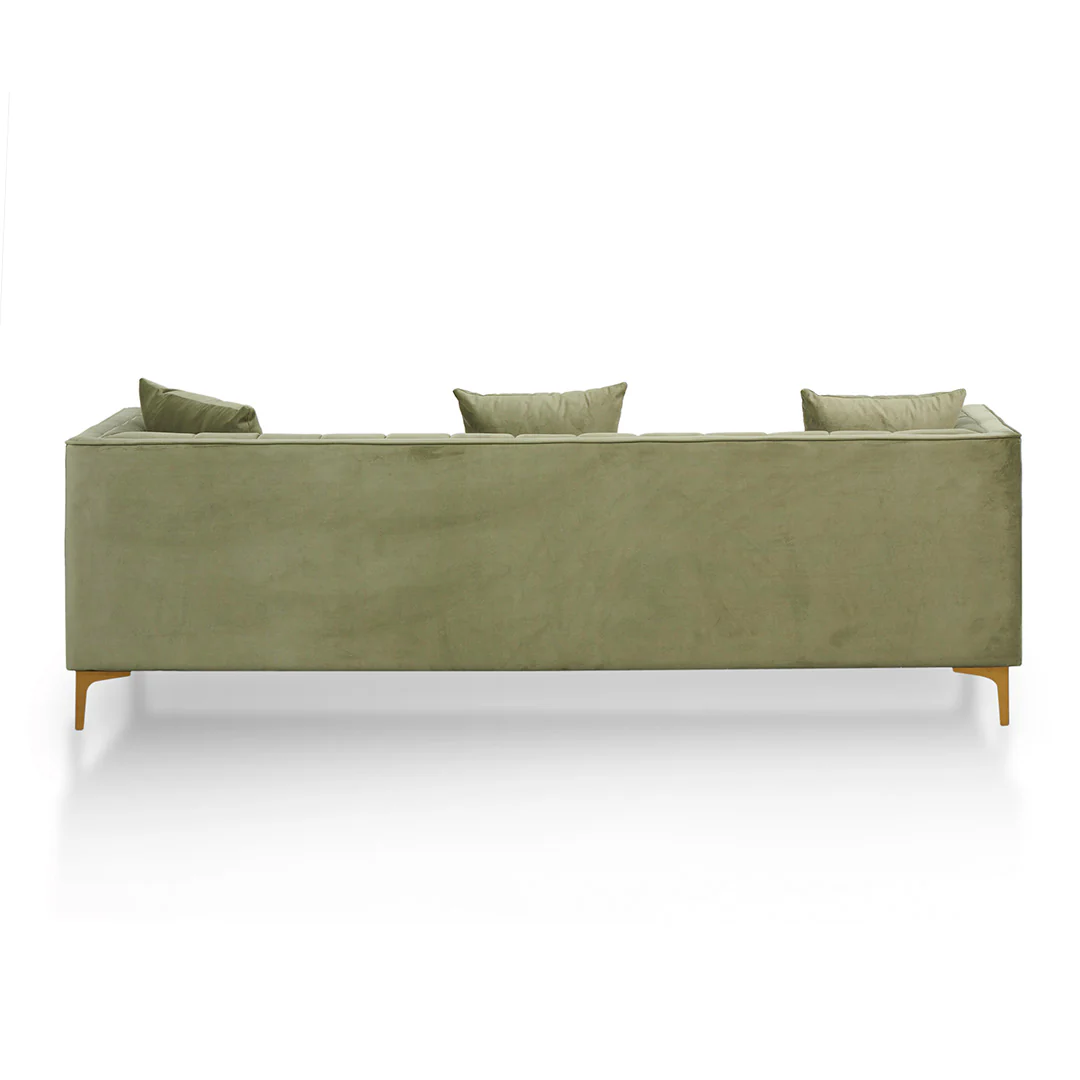 CLC8516-FS 3 Fabric Seater Sofa - Elegant Sage - Image 9