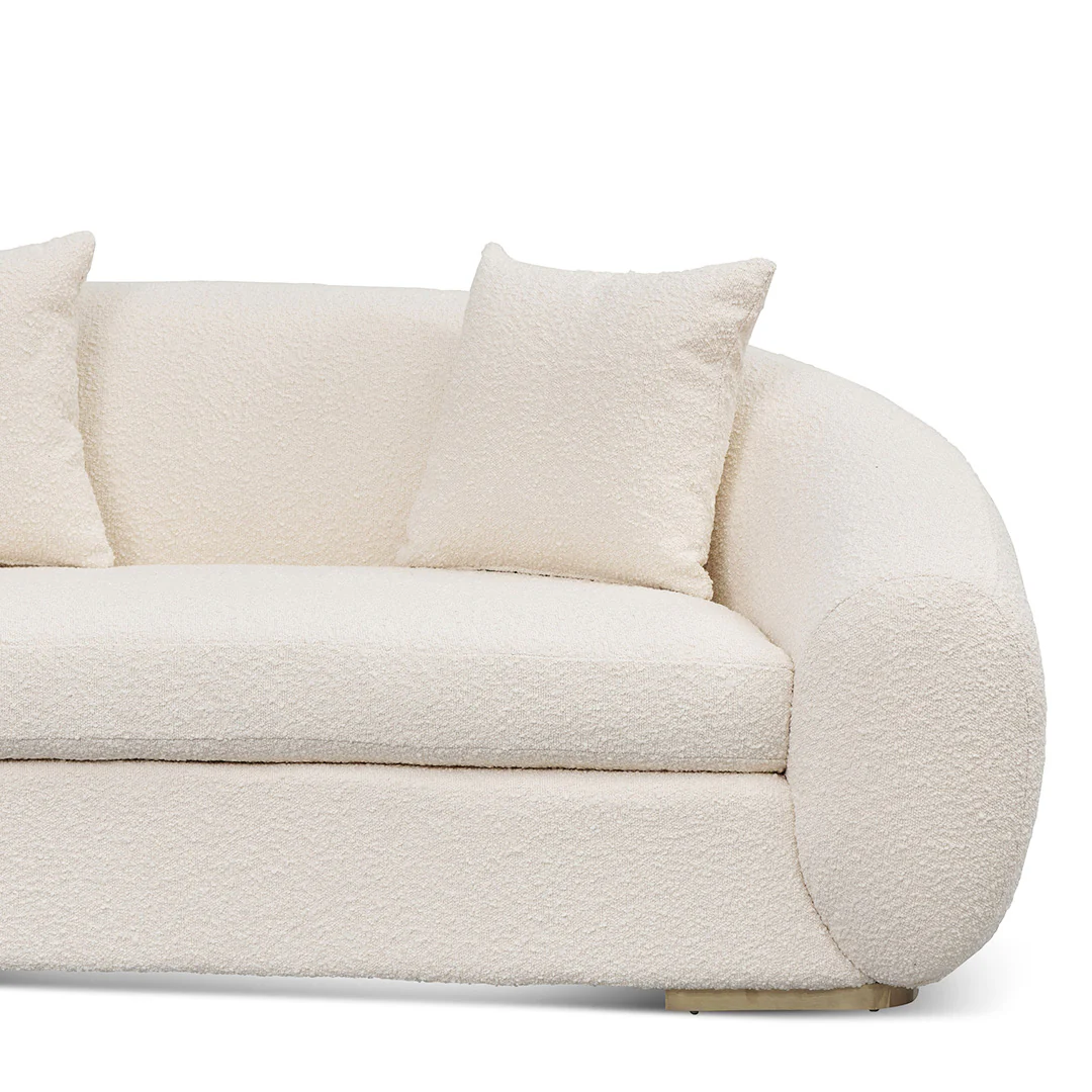 CLC8535-FS 3 Seater Sofa - Ivory White Boucle - Image 5