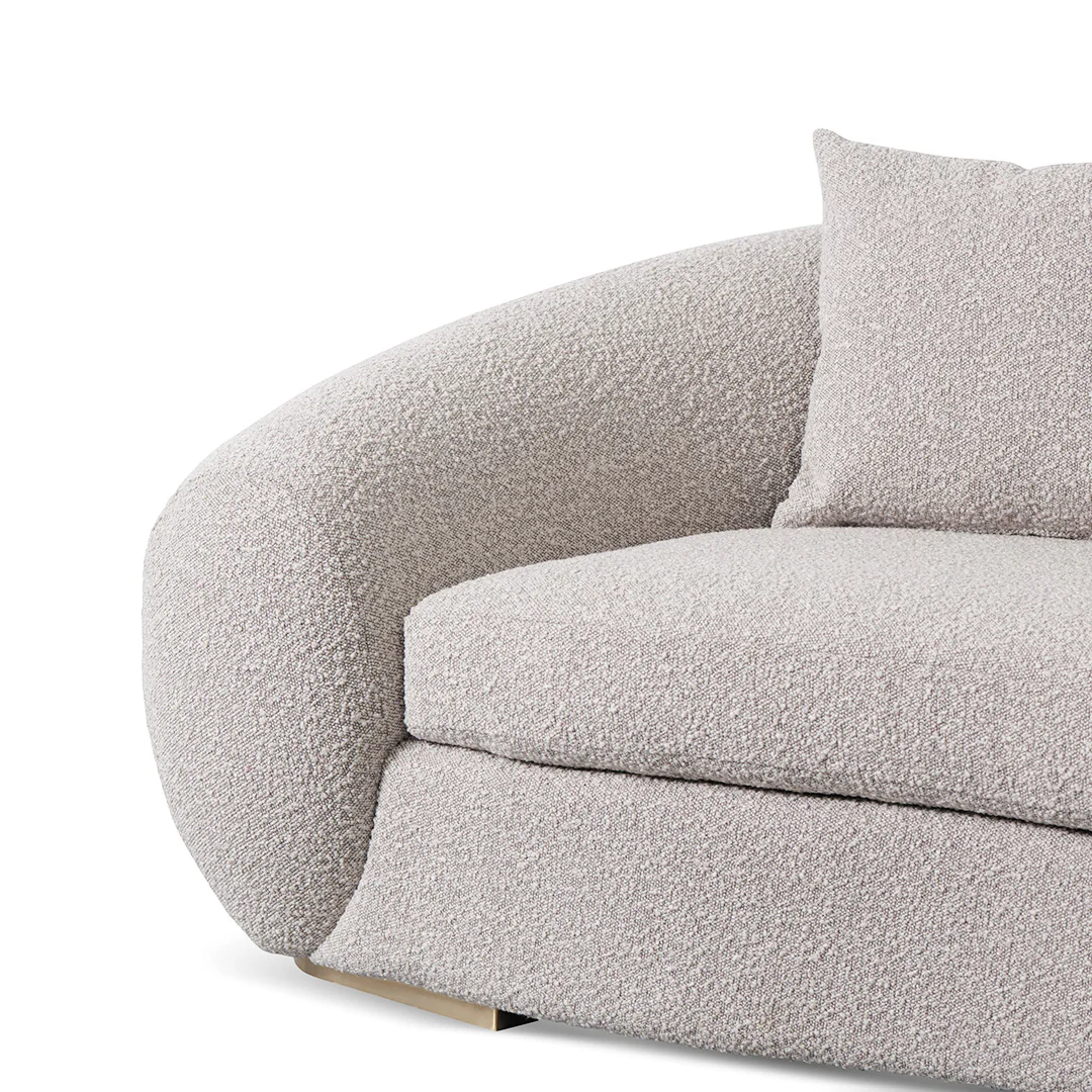 CLC8536-FS 3 Seater Sofa - Ash Grey Boucle - Image 4