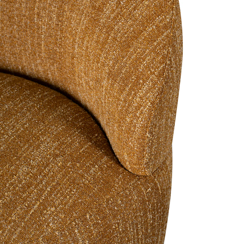 CLC8594-KSO Swivel Fabric Lounge Chair - Ginger Brown - Image 6