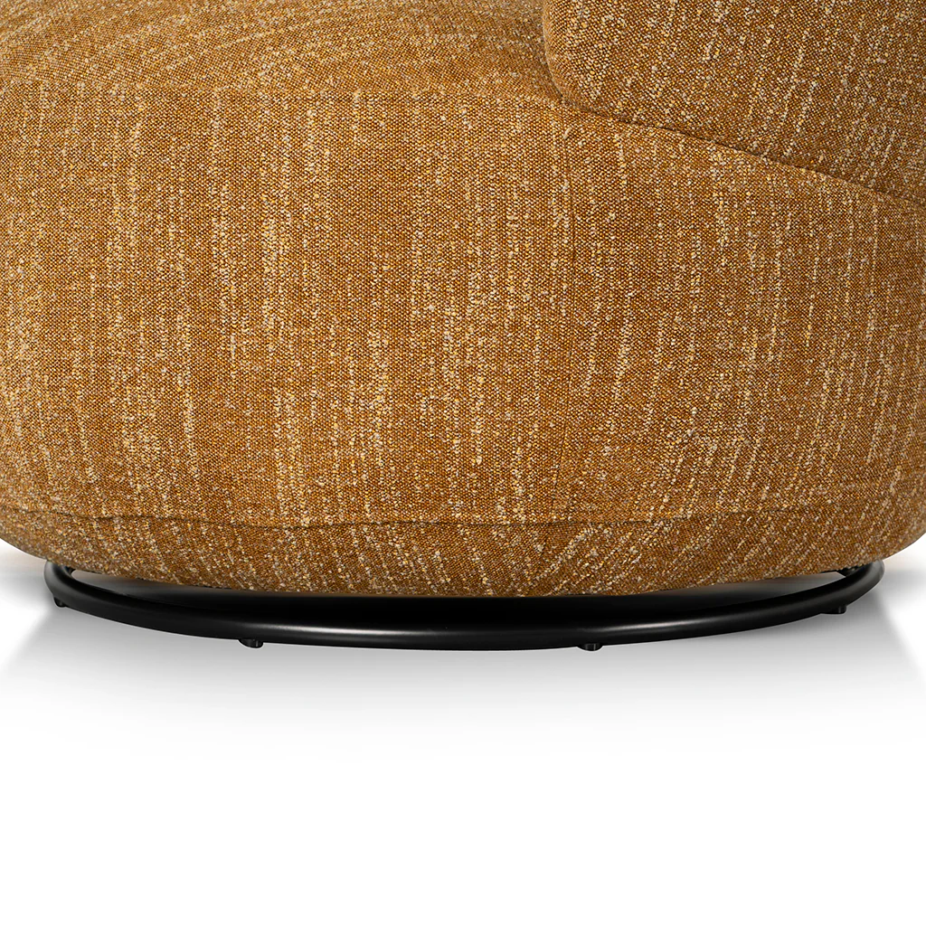 CLC8594-KSO Swivel Fabric Lounge Chair - Ginger Brown - Image 8