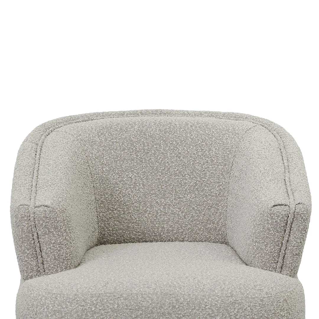 CLC8647-FS Fabric Armchair - Ash Grey Boucle - Image 3