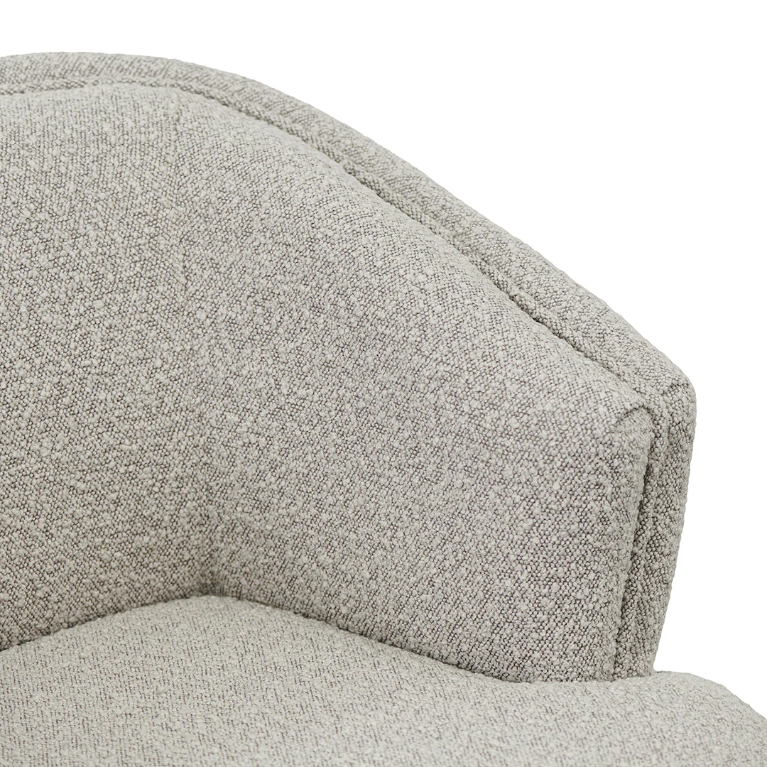 CLC8647-FS Fabric Armchair - Ash Grey Boucle - Image 4
