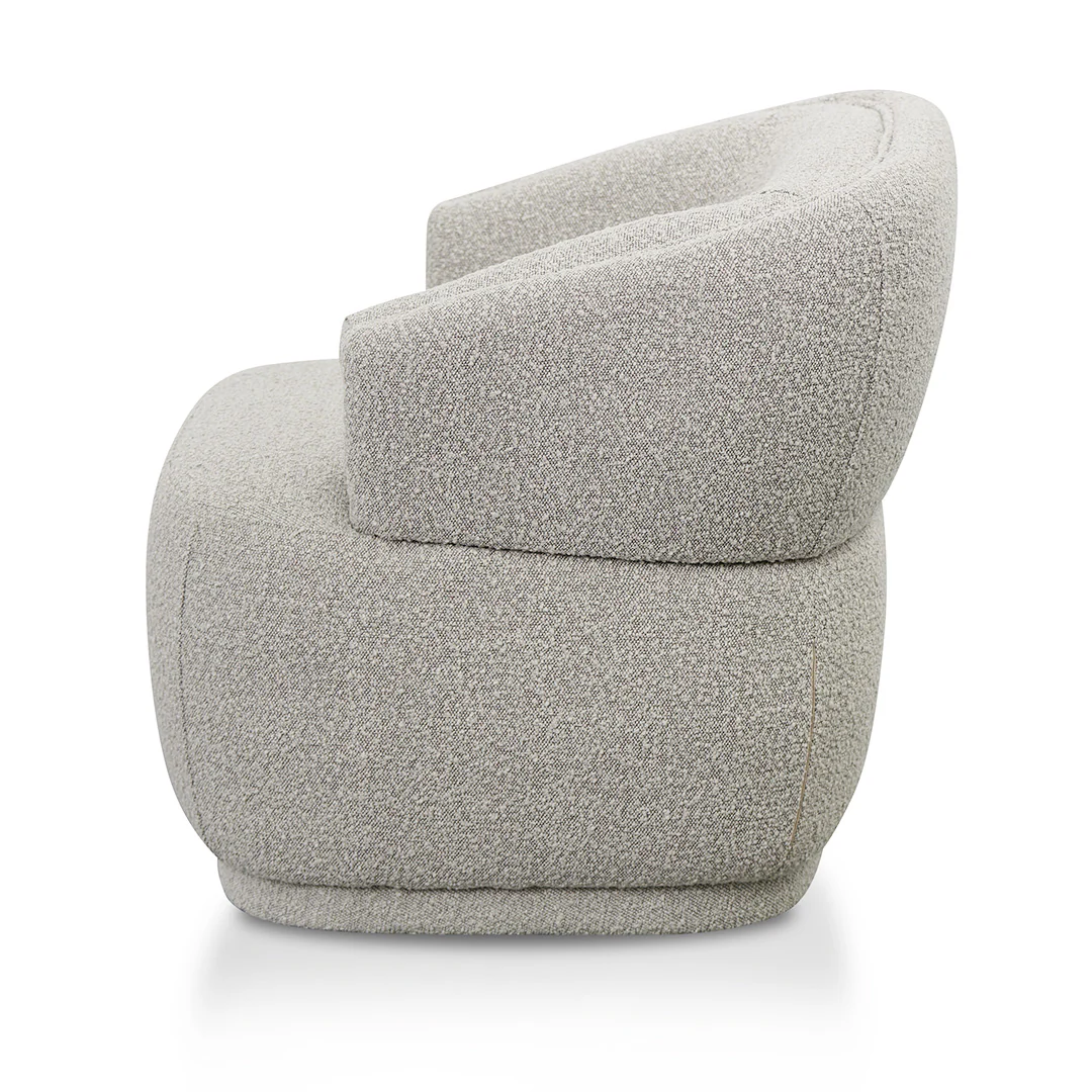 CLC8647-FS Fabric Armchair - Ash Grey Boucle - Image 7