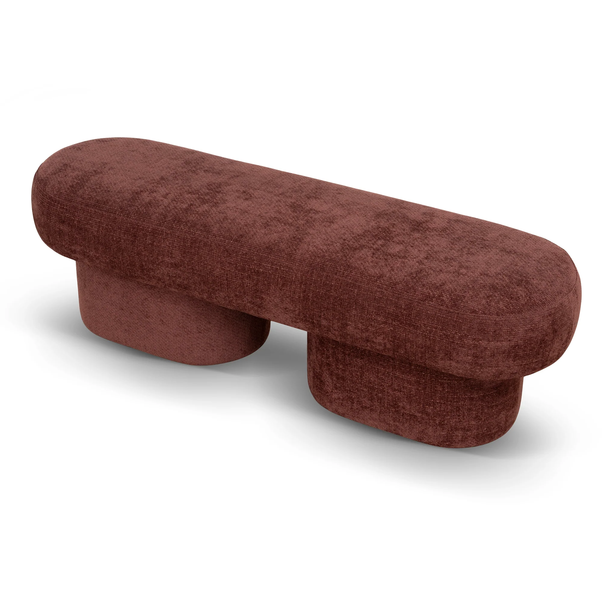 CLC12428-YY 1.5m Long Ottoman Bench - Lila Burgundy - Image 3