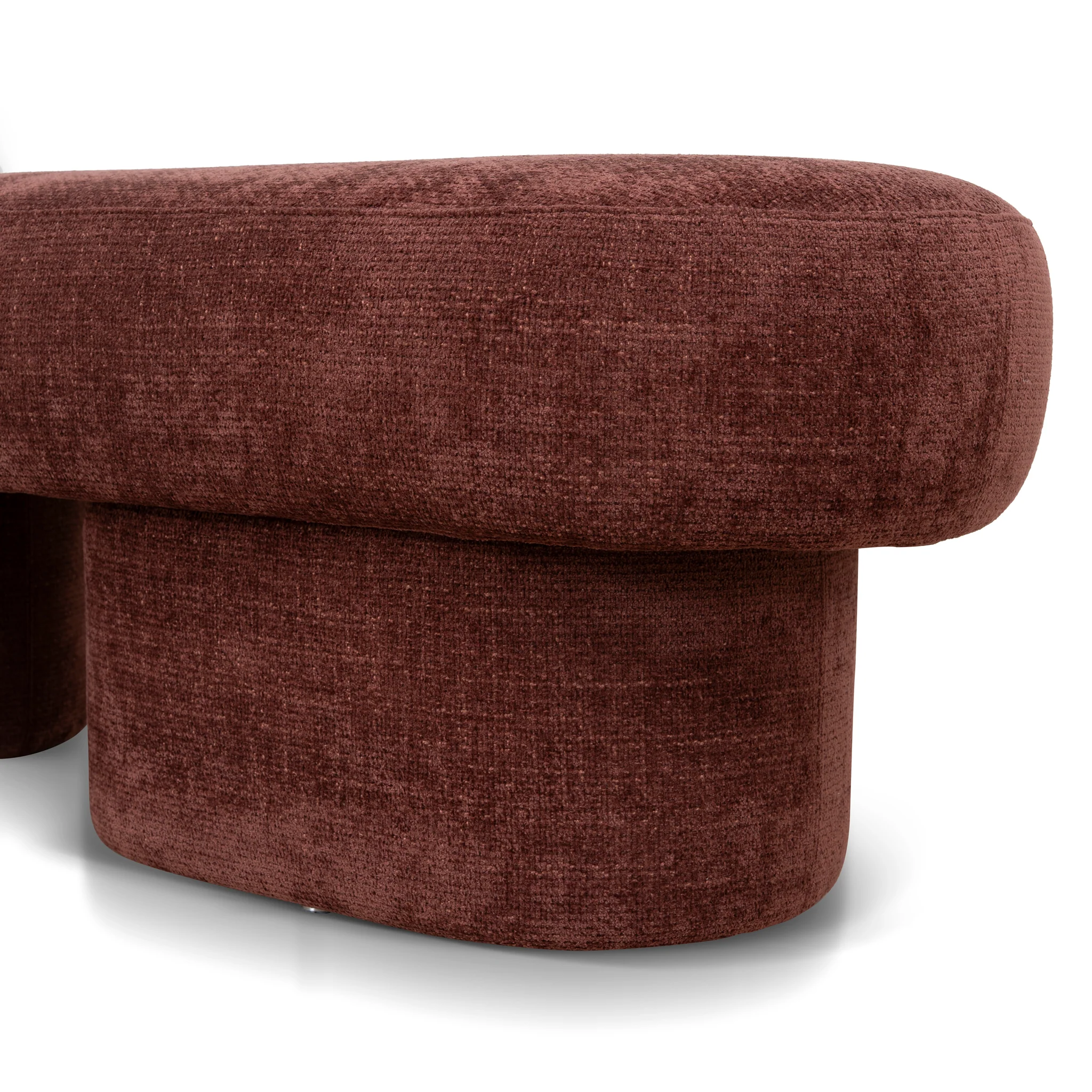 CLC12428-YY 1.5m Long Ottoman Bench - Lila Burgundy - Image 5
