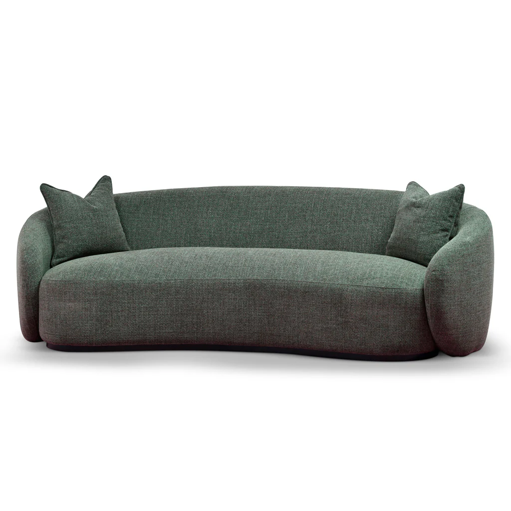 CLC8777-CA 3 Seater Fabric Sofa -  Moss Green - Image 2