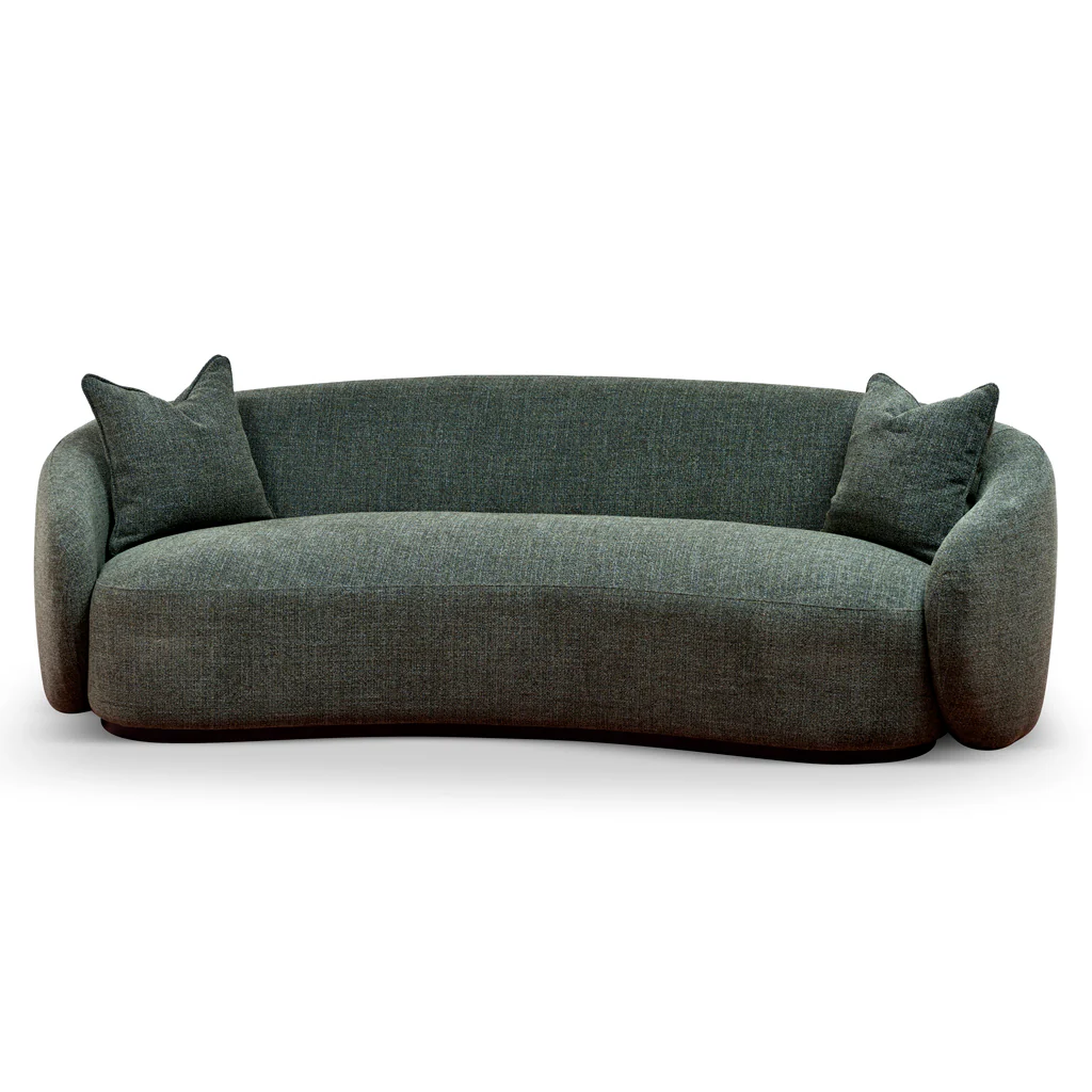 CLC8777-CA 3 Seater Fabric Sofa -  Moss Green - Image 5