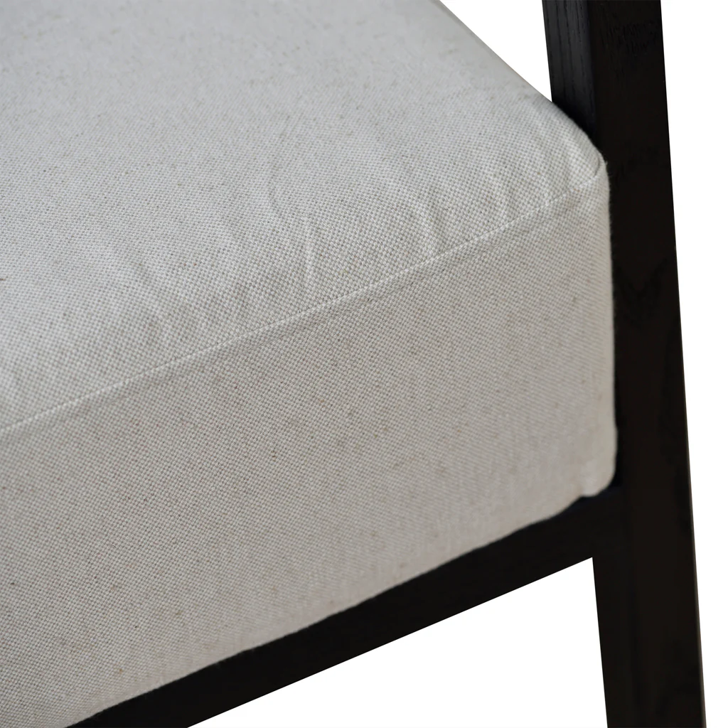 CLC8807-LJ Black Elm Armchair - Light Beige - Image 17