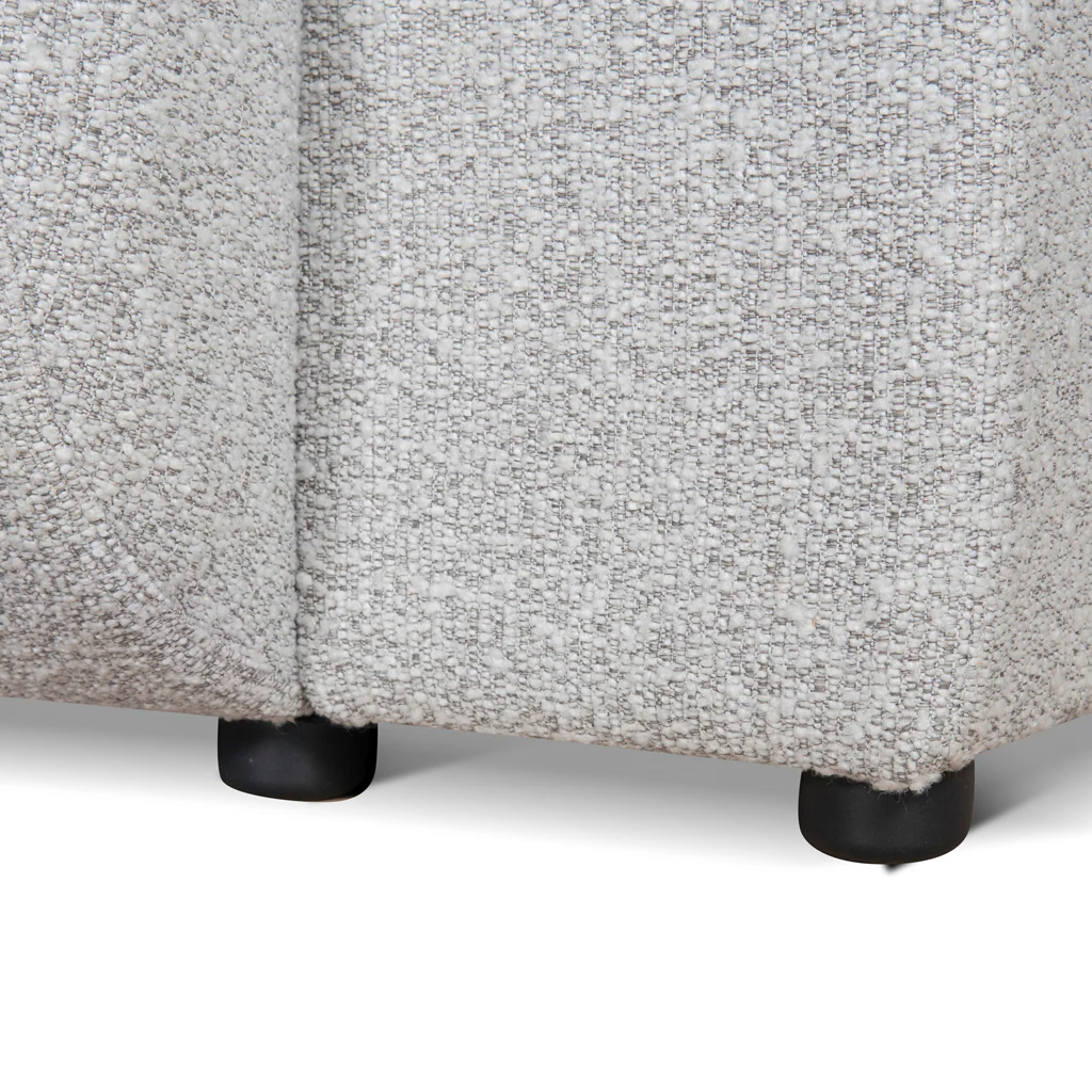 CLC8842-BS 4 Seater Fabric Sofa - Silver Grey Boucle - Image 14