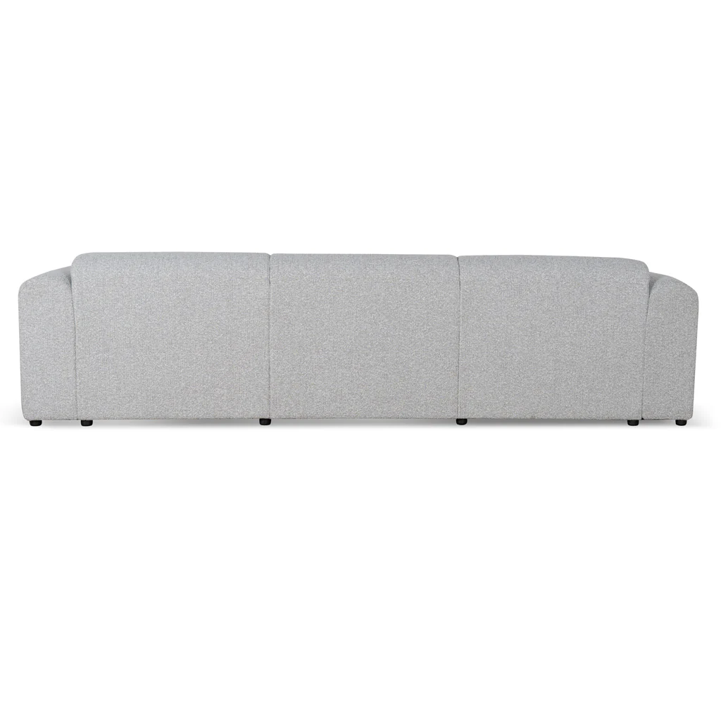 CLC8842-BS 4 Seater Fabric Sofa - Silver Grey Boucle - Image 6