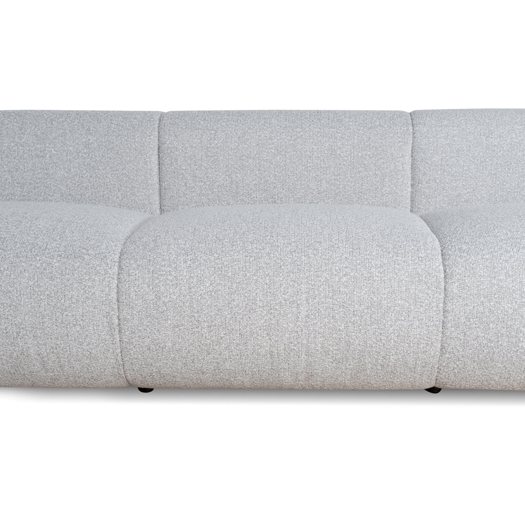 CLC8842-BS 4 Seater Fabric Sofa - Silver Grey Boucle - Image 7