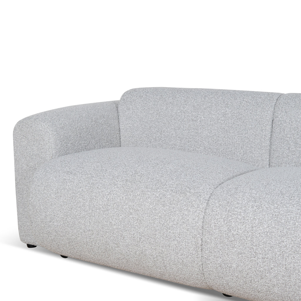 CLC8842-BS 4 Seater Fabric Sofa - Silver Grey Boucle - Image 8