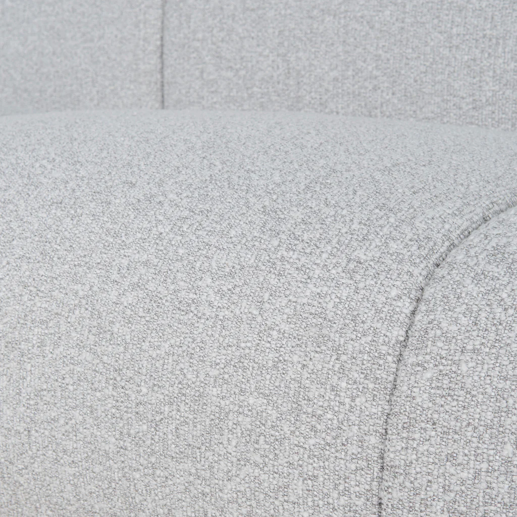 CLC8843-BS 3 Seater Fabric Sofa - Silver Grey Boucle - Image 8
