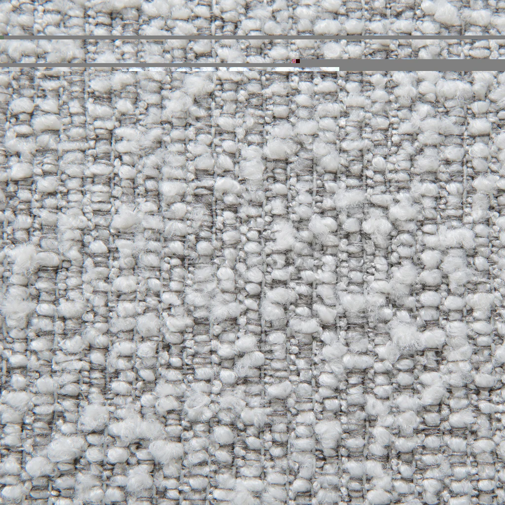 CLC8843-BS 3 Seater Fabric Sofa - Silver Grey Boucle - Image 9