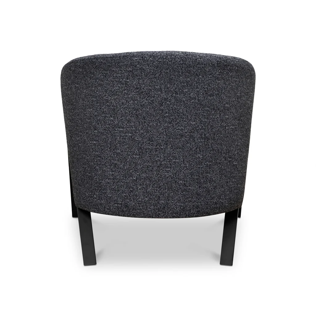 CLC8848-IG Fabric Armchair - Dark Grey Fleck - Black Oak - Image 7