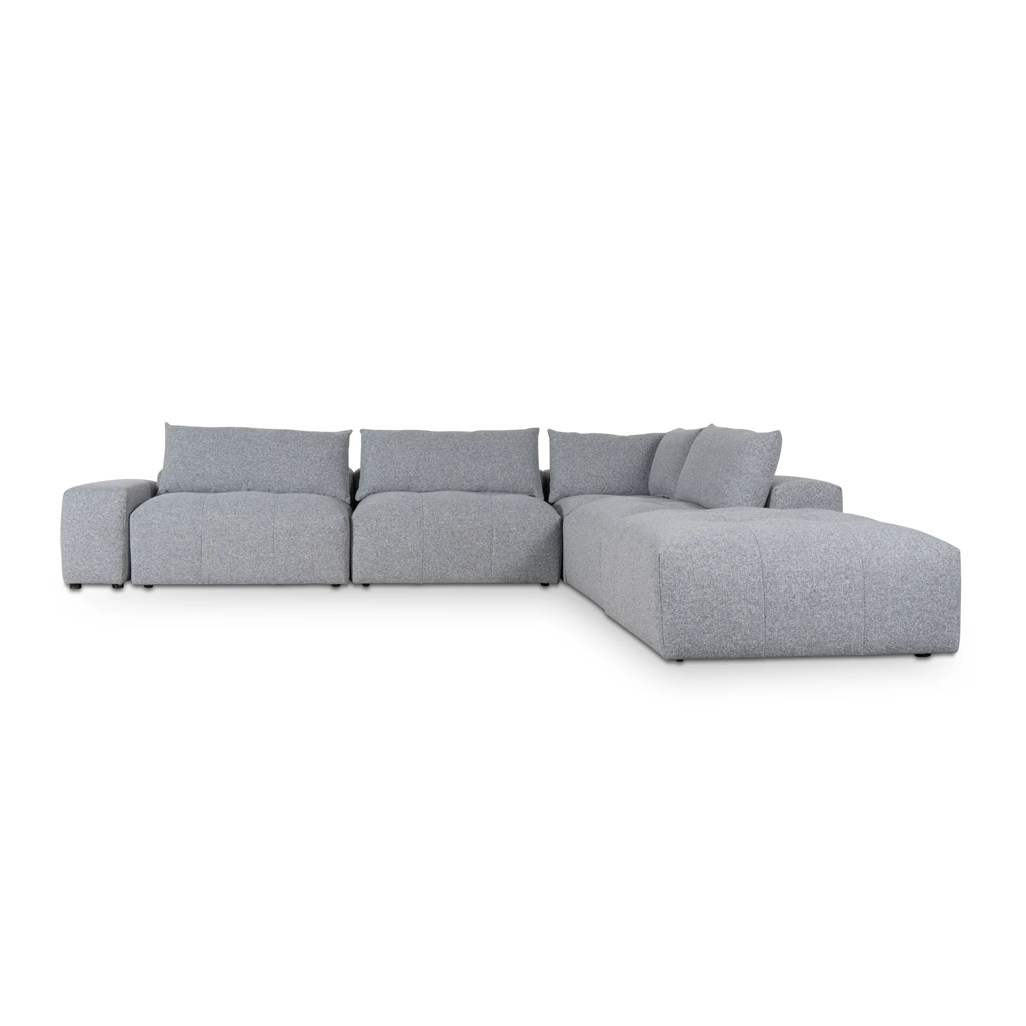 CLC8862-KSO Right Chaise Fabric Sofa - Glacier Grey - Image 4
