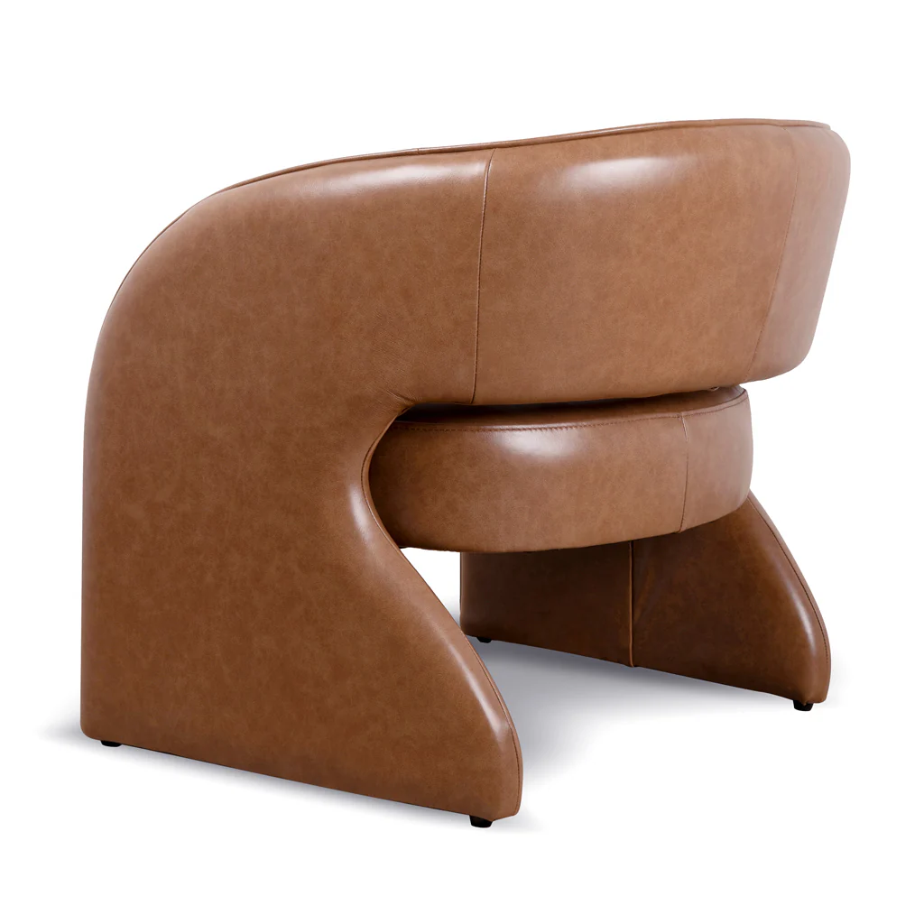 CLC8865-KSO Armchair - Caramel Brown Leather - Image 4