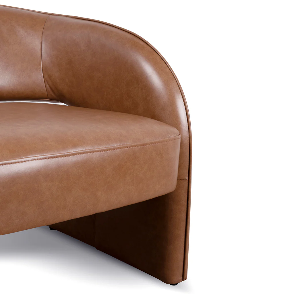 CLC8865-KSO Armchair - Caramel Brown Leather - Image 7