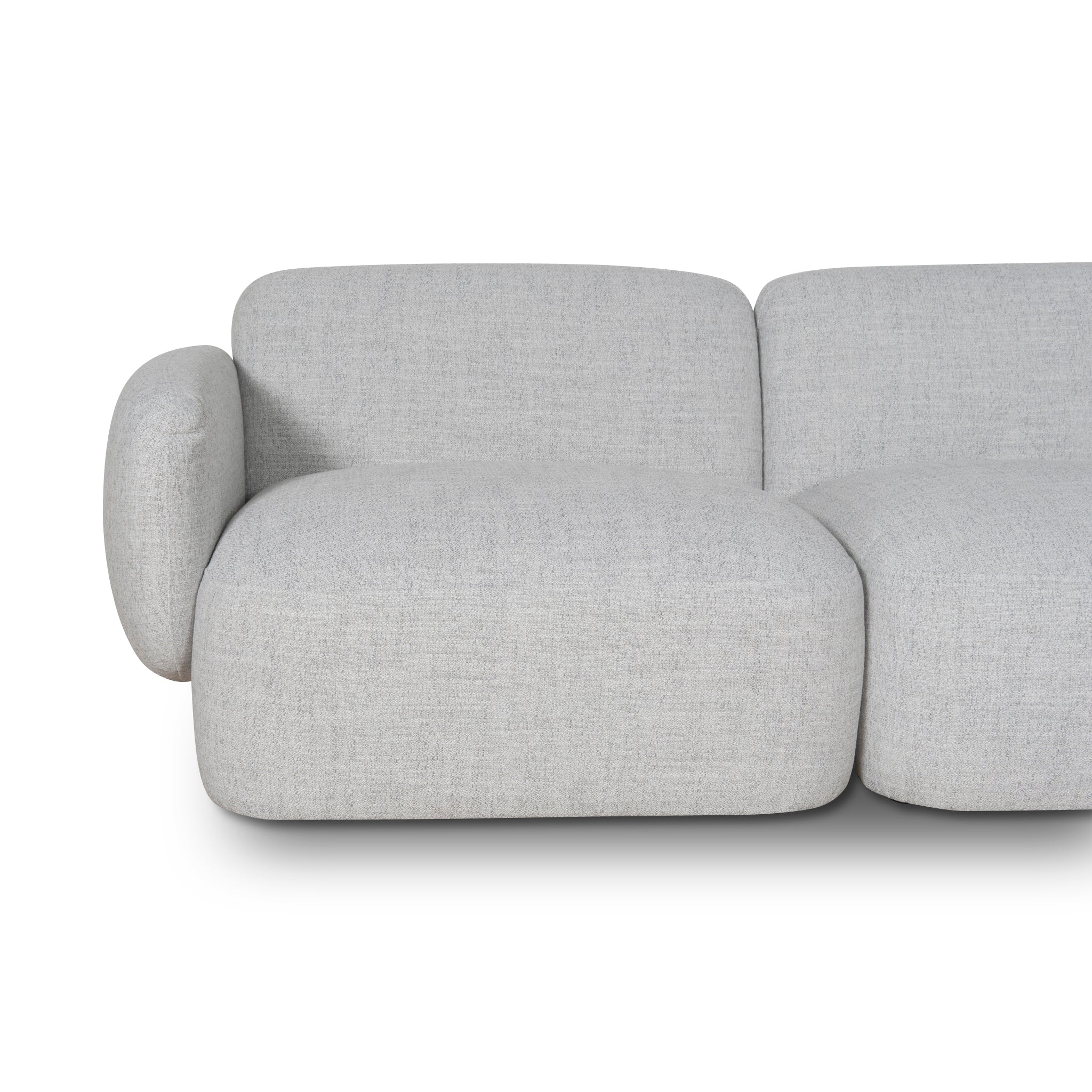 CLC8881-KSO Right Chaise Modular Sofa - Cloud Grey - Image 4