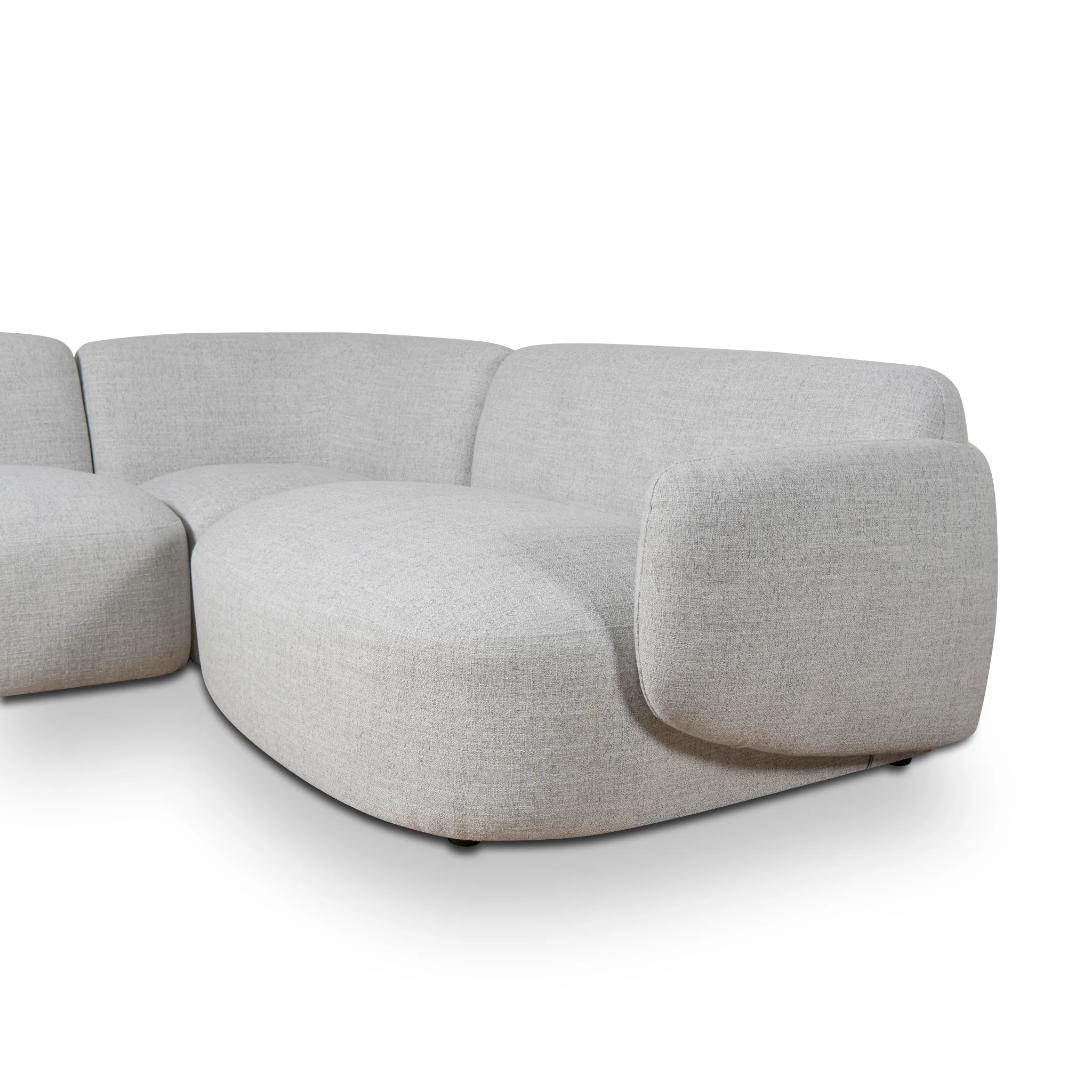 CLC8881-KSO Right Chaise Modular Sofa - Cloud Grey - Image 9