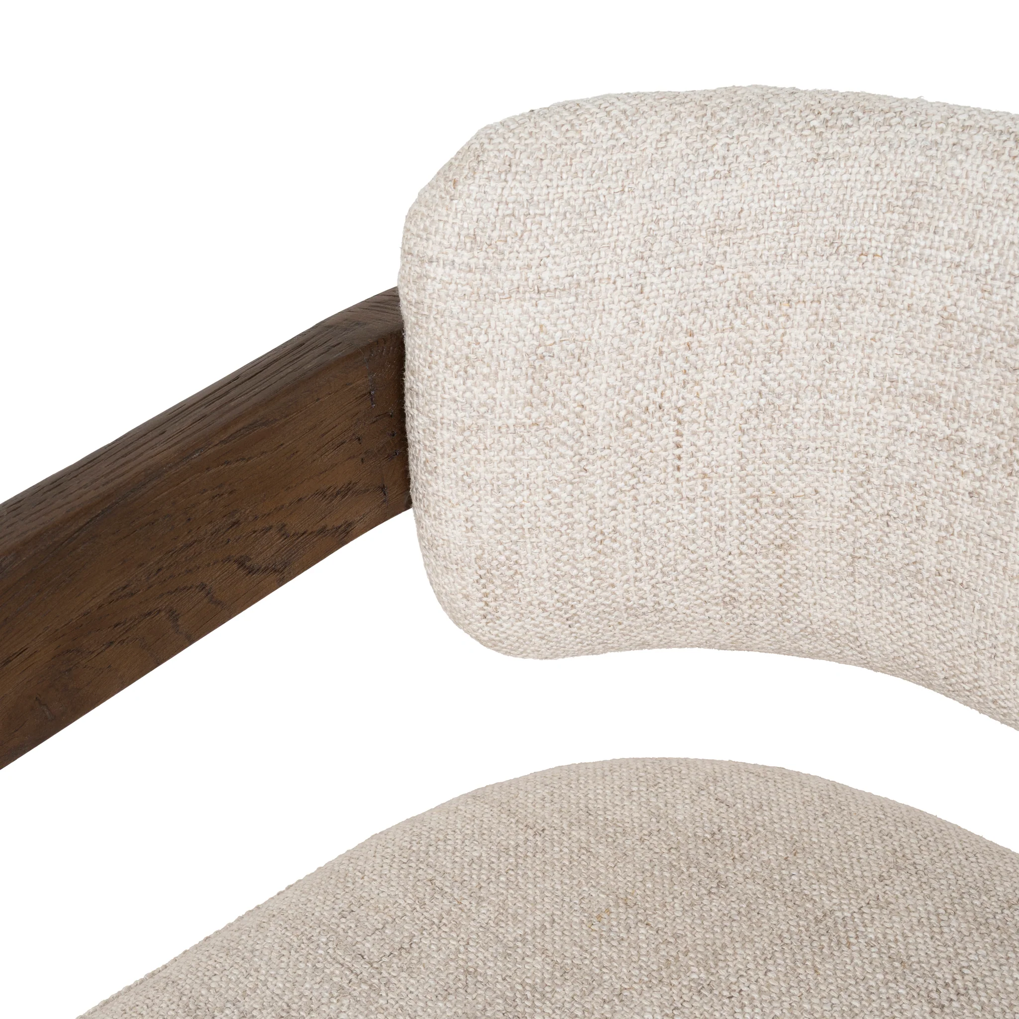CLC8895-NI Walnut Armchair - Linen - Image 10