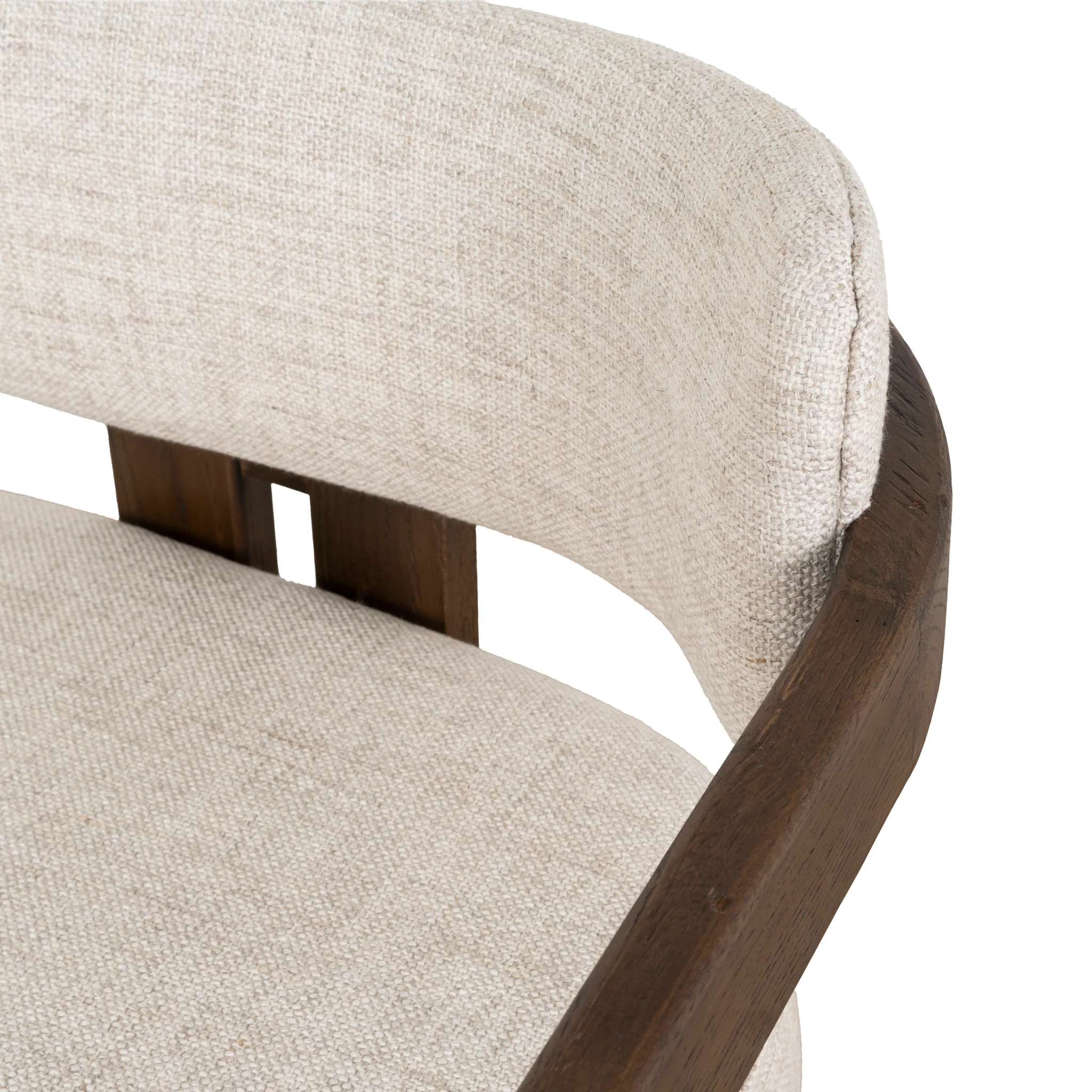 CLC8895-NI Walnut Armchair - Linen - Image 12