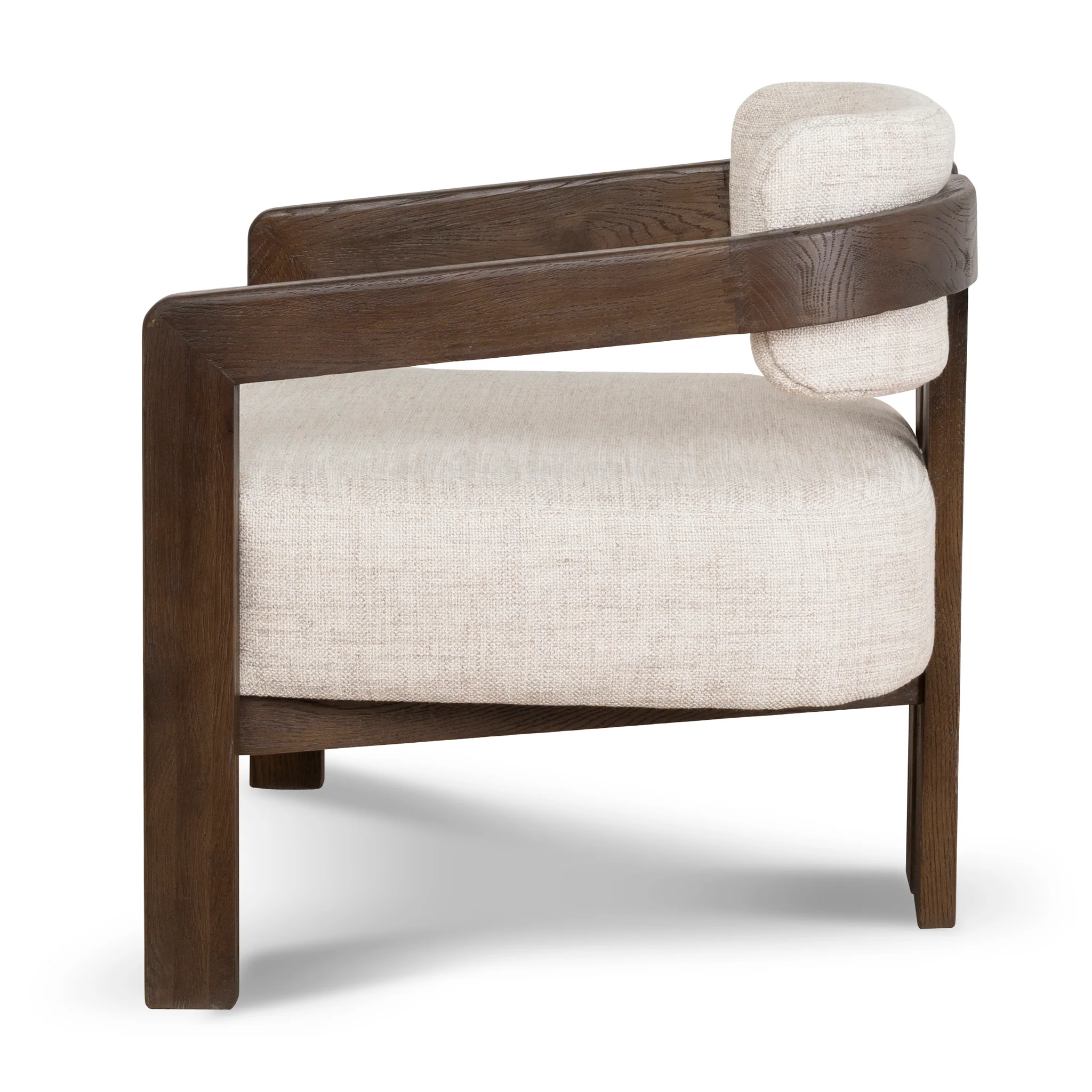 CLC8895-NI Walnut Armchair - Linen - Image 3