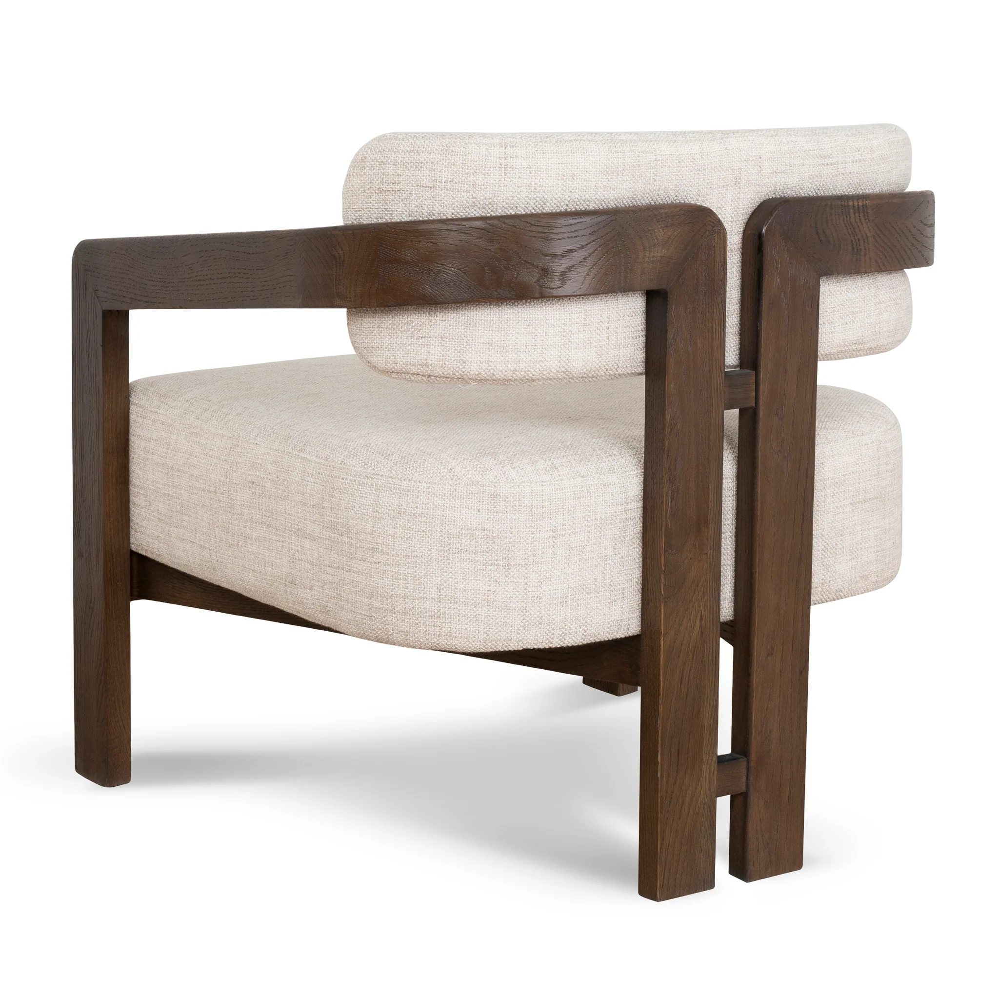 CLC8895-NI Walnut Armchair - Linen - Image 4
