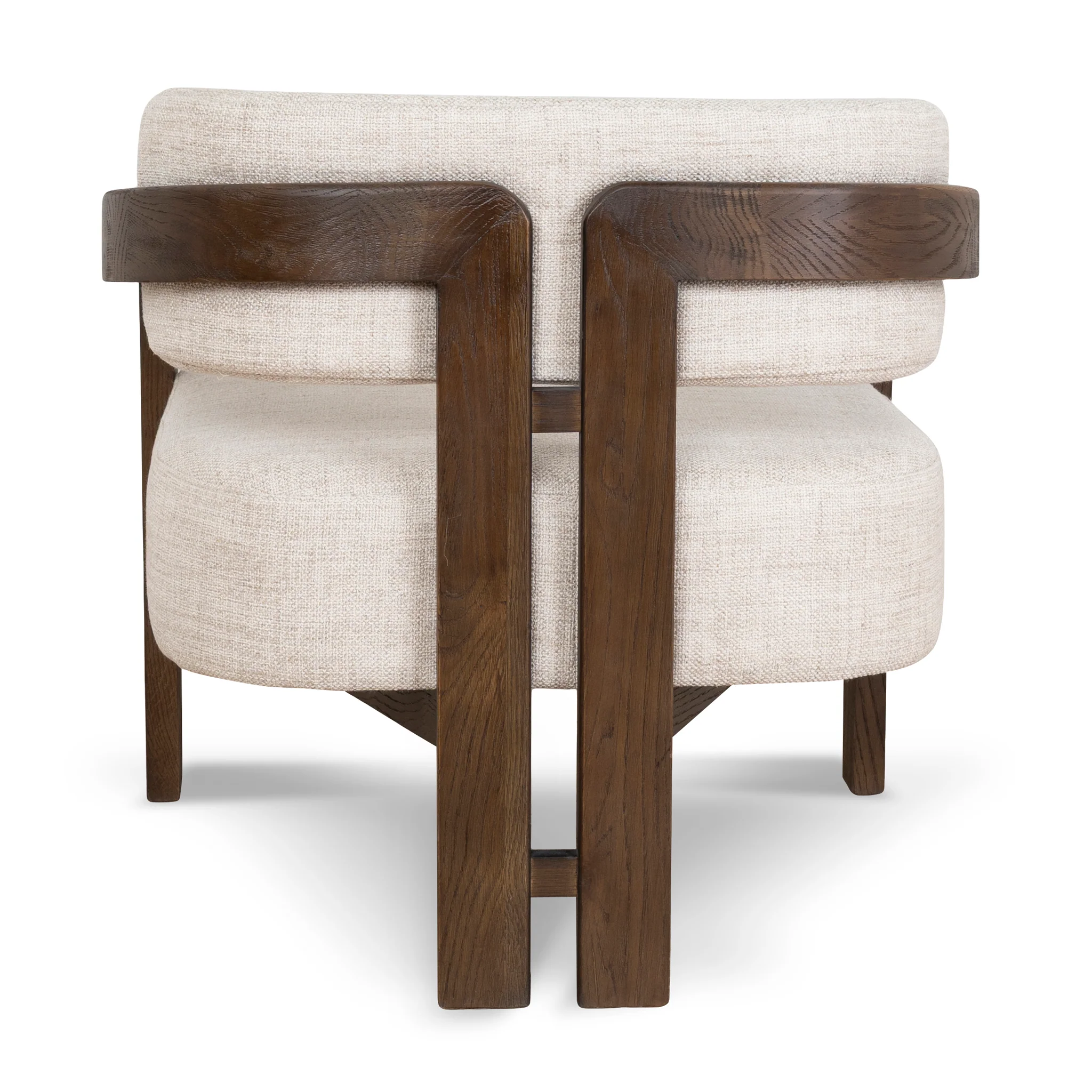 CLC8895-NI Walnut Armchair - Linen - Image 5