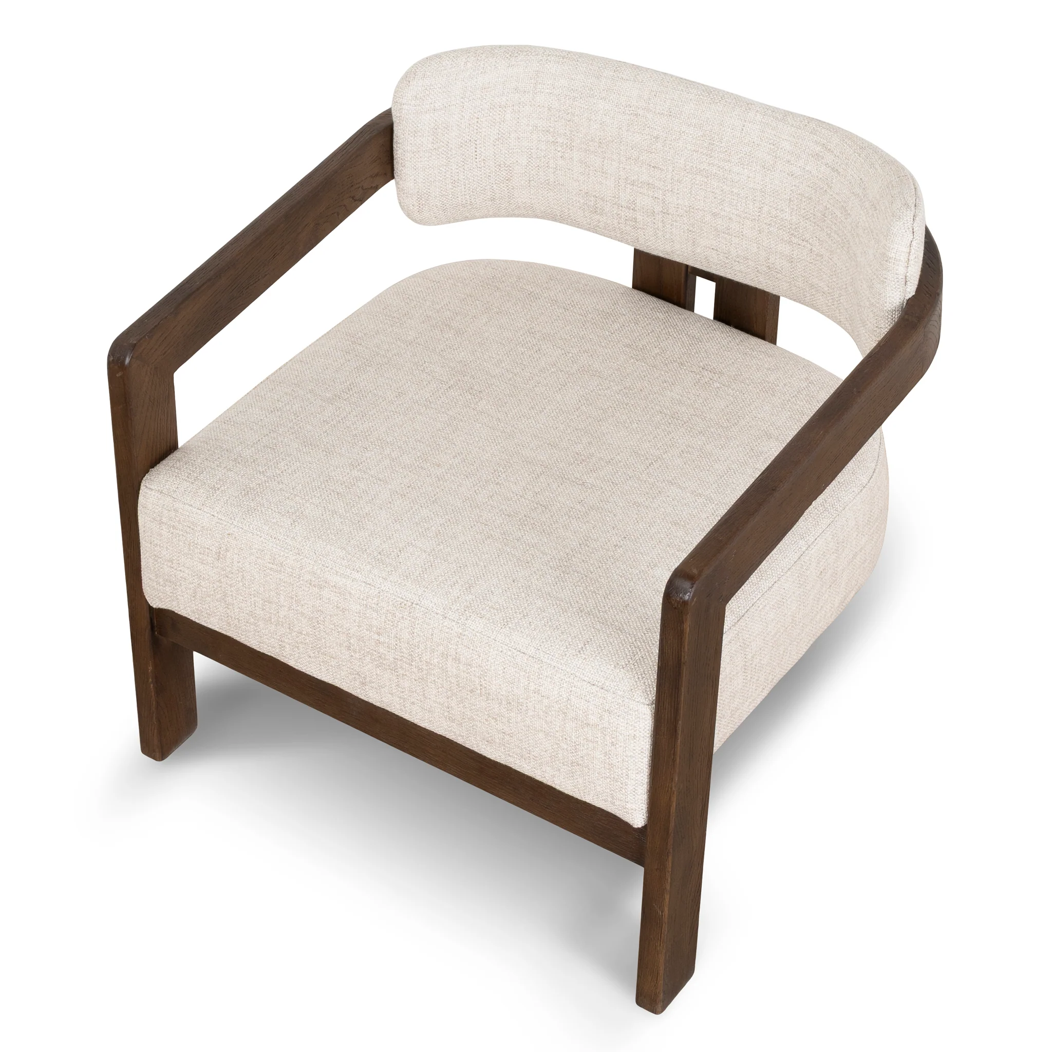 CLC8895-NI Walnut Armchair - Linen - Image 6