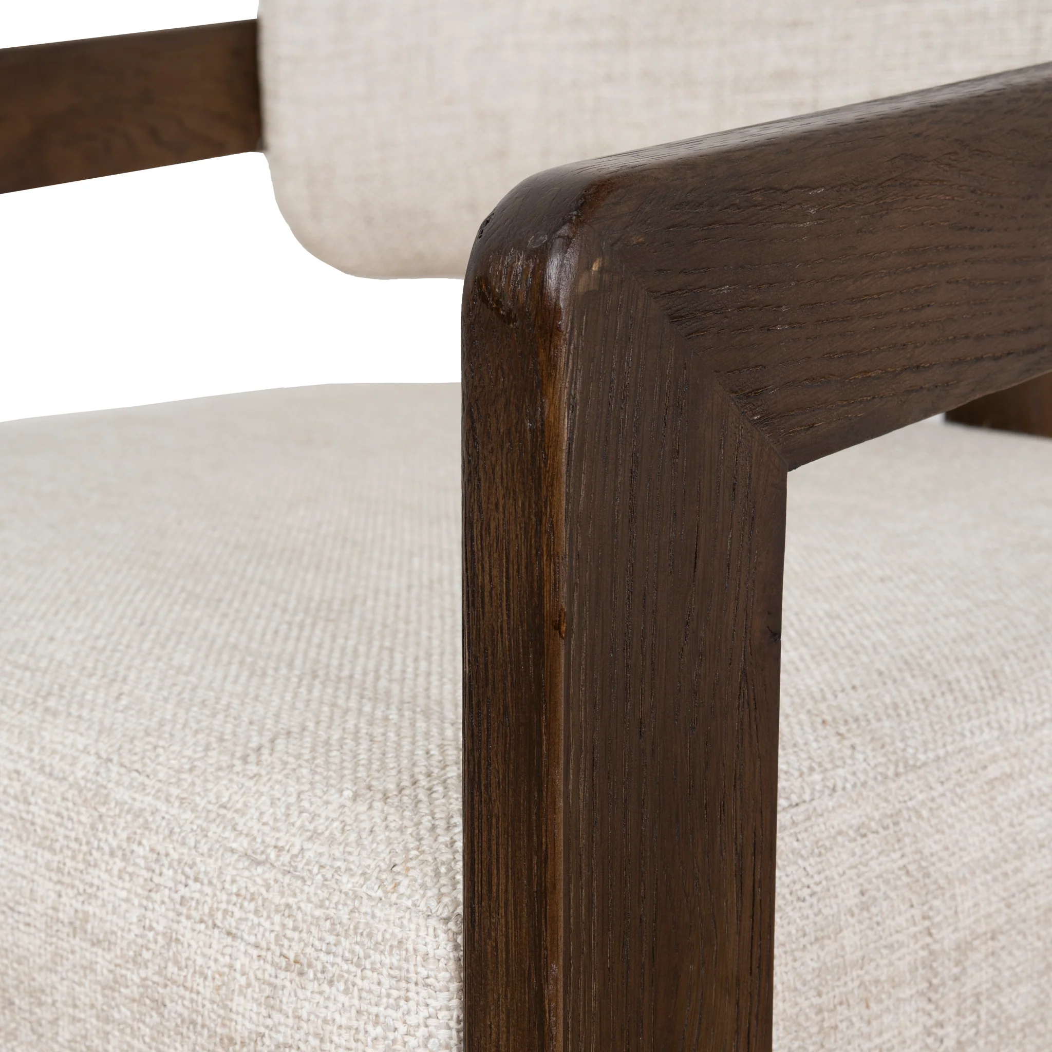 CLC8895-NI Walnut Armchair - Linen - Image 9
